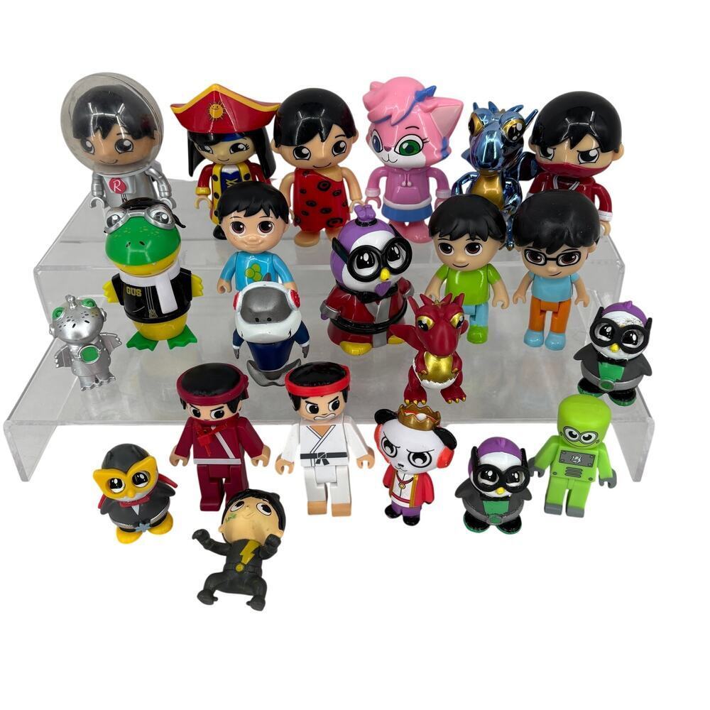 Ryan's World Action Figures Mixed Lot of 22 Cake Toppers Mini Toys‎ Replacements